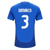 Taliansko Federico Dimarco #3 Domáci futbalový dres ME 2024 Krátky Rukáv